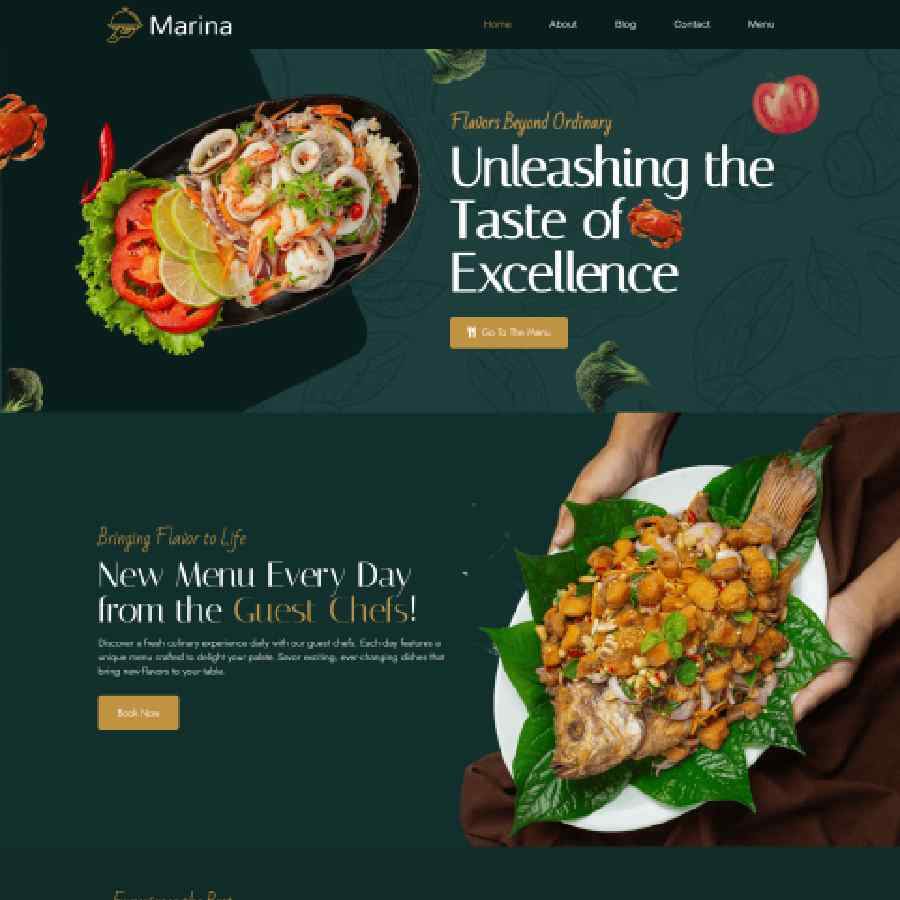 Marina Theme Preview